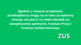 Chcesz skorzystać z wakacji składkowych jeszcze w tym roku? Złóż wniosek do końca listopada.