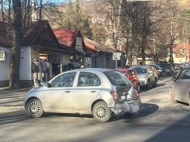 Kolizja samochodowa w Makowie Podhalańskim. 