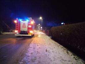 Interwencja Straży Pożarnej w Suchej Beskidzkiej. 