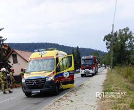 Zderzenie samochodu osobowego oraz motocykla w Budzowie. AKTUALIZACJA.  