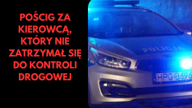 Pościg za kierowcą bmw, uszkodzony radiowóz, ranni policjanci.  