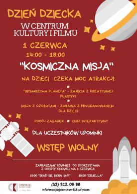 Kosmiczny Dzień Dziecka w Centrum Kultury i Filmu